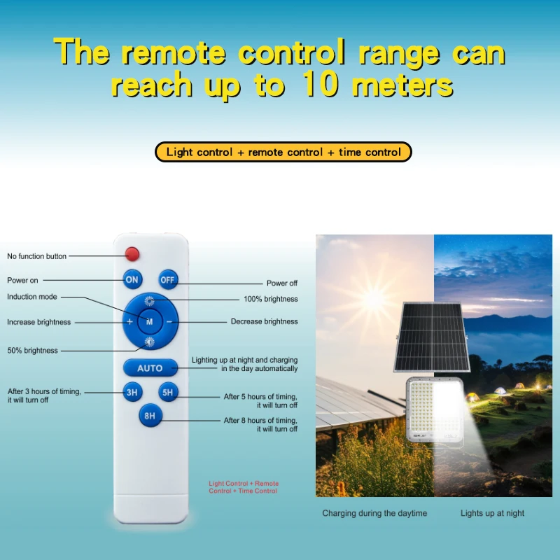 90LED Outdoor Solar Flood Light Cool White Waterproof Safety Spotlight for Porch Yard Garage Lighting