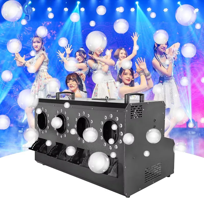 3000W DMX512 Electric RGBW 4-Wheel Color LED Automatic Fog Smoke Bubble Machine