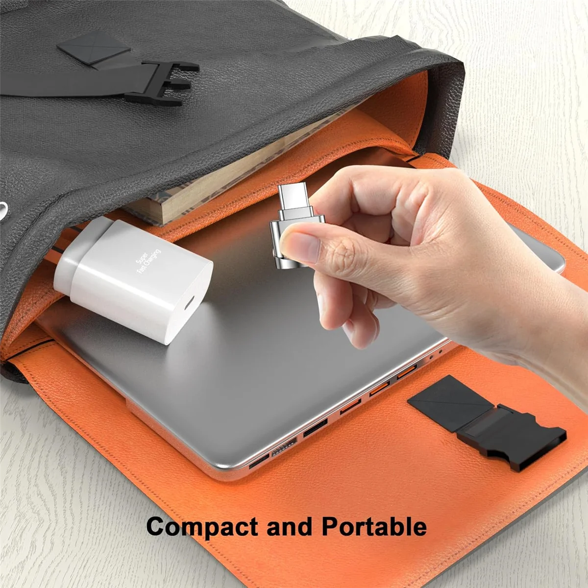 

Адаптер WYXH Micro-SD Card Reader, USB Type C к Micro-SD/TF Card Reader Адаптер Micro-SD Card для HUAWEI Type-C, B