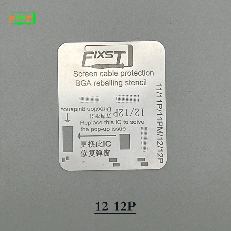 Il più nuovo FIXST 4PCS IP11-14 Series Screen Display IC BGA Reballing Stencil Template per sostituire il IC per risolvere il problema Pop-up