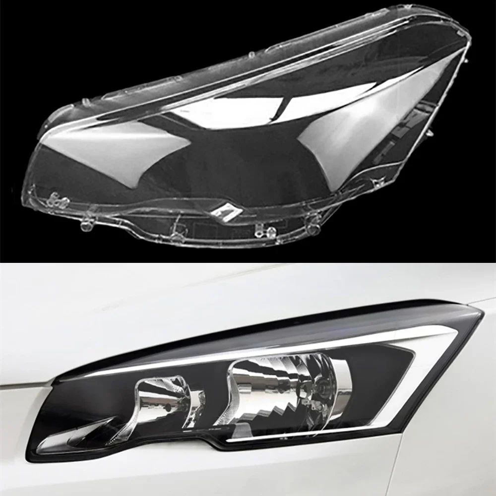 

For Peugeot 508 2015 2016 2017 Car Front Protection Case Shell Transparent Headlight Housing Lens Glass Cover Lampshade Caps