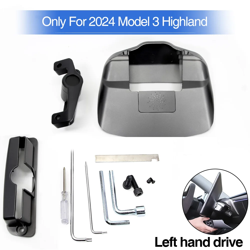 Scherm Roterende Beugel voor Tesla 2017-2024 Model Y Model 3 Swivel Mount Highland Display Roterende Kit Monitor Draaien houder