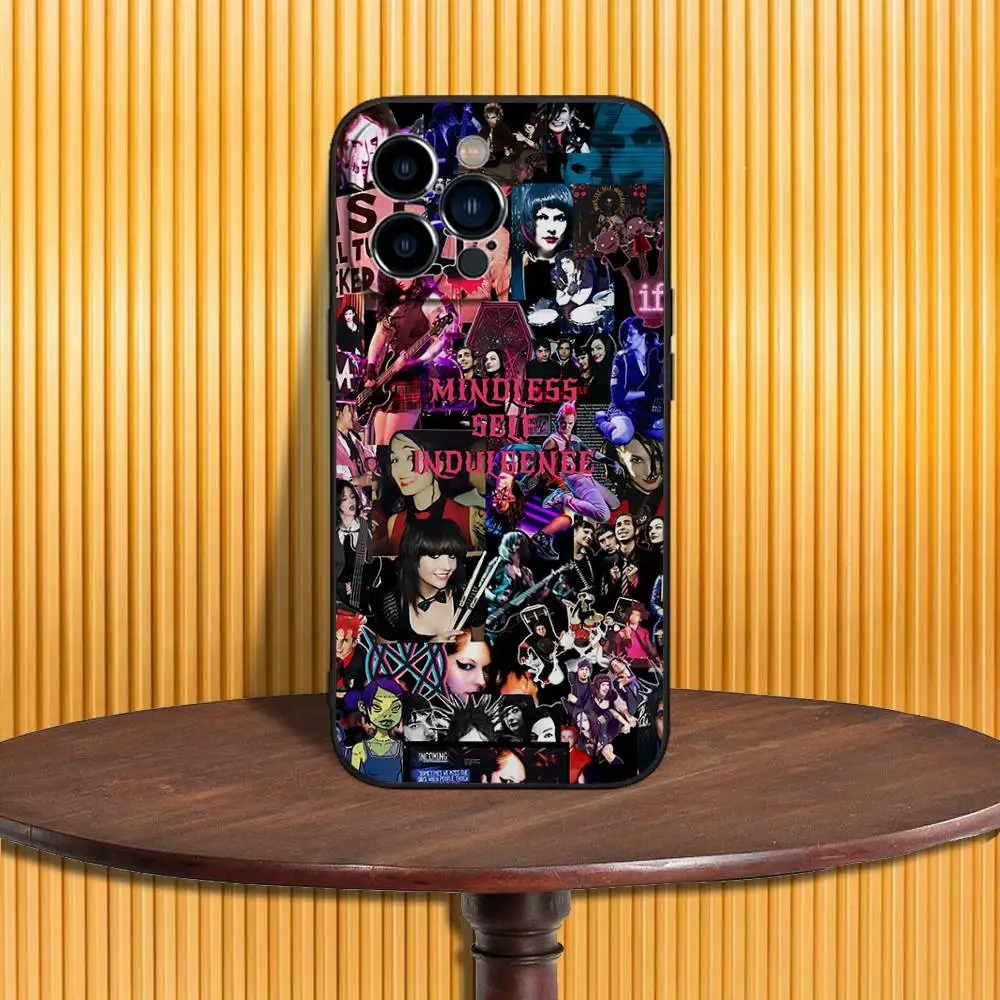 E-EmMindless Self I-Indulgenc Phone Case For iPhone 17,16,15,14,13,12,11,Pro,Max,Plus,X,XS,SE4,E,Mini,Soft Black Case