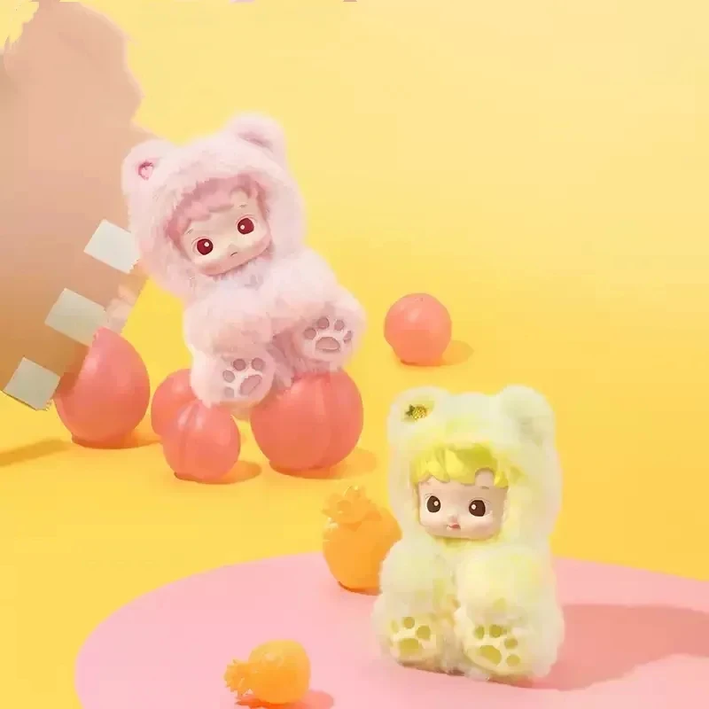 

100% подлинная POP MART HACIPUPU Gummy Bear SeriesMysteryBox-виниловые игрушки для лица, милые аниме-фигурки, коллекционные настольные украшенияSurprisebag