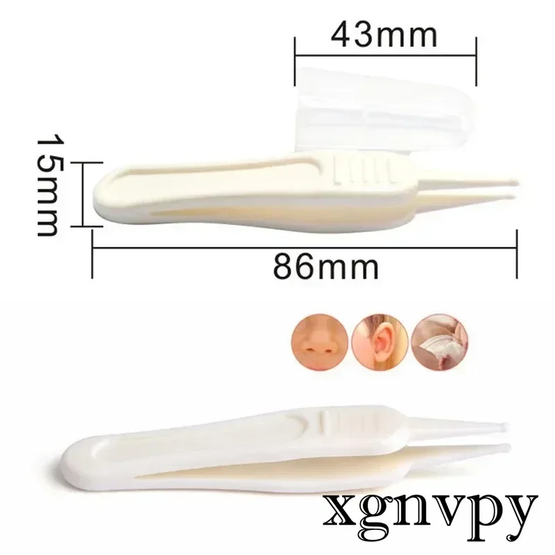 xgnvpy Baby Dig Booger Clip Infant Ear Nose Navel Clean Tool Kids Safety Tweezers Cleaning Forceps Toddler Nasal Cavity Care