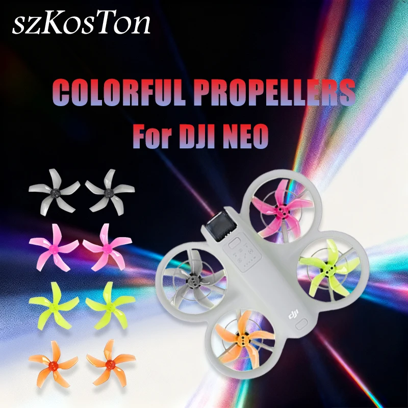 Five Leaves For DJI NEO Propellers Colored Props Quick Release Props Paddle Low-Noise Propellers
