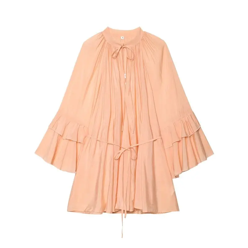 Spring 2025 Women's Long Sve Dr Versatile Floral  Design Commute Sle Single Piece Other Material 00%