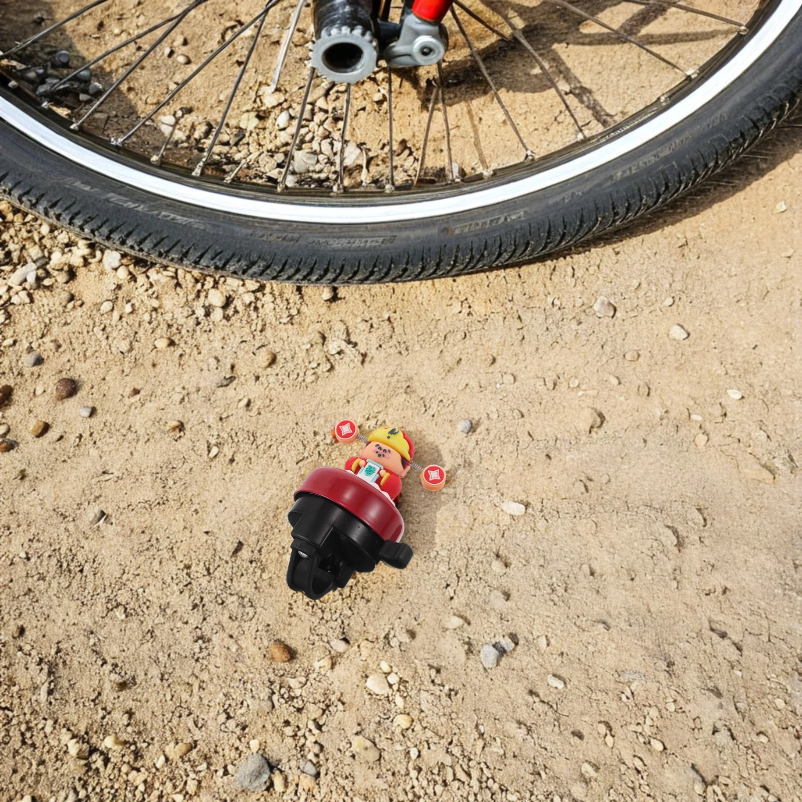 

2Pcs Kids Bicycle Bells Loud Crisp Sound Cartoon God of Wealth Bike Handlebar Ringer Compatible Road Mountain Bikes Cute Cycling