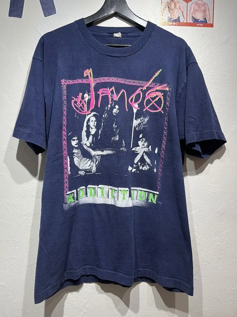 

Vintage 1991 Janes Addiction Happy Mondays Retro T Shirt Reprint S 5XL KH4076