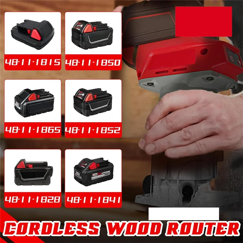 A93E-لآلة تشذيب بدون فرش جهاز توجيه كهربائي لاسلكي نجار طحن النقش ماكينة تشقيب وتجعيد الألواح أداة النجار