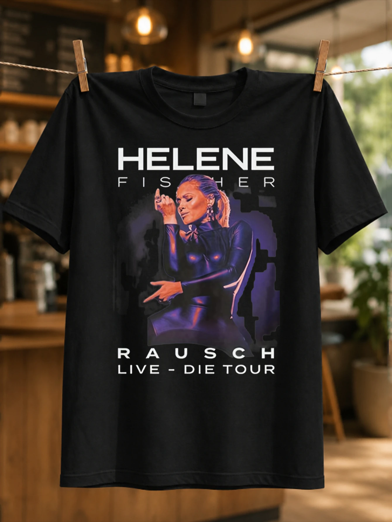 Фиолетовая футболка Rausch с текстом в стиле концертного логотипа Live Die Tour, унисекс, для концертов, с надписью и разделяемым текстом, в стиле концертного логотипа Sk, унисекс, для всех.