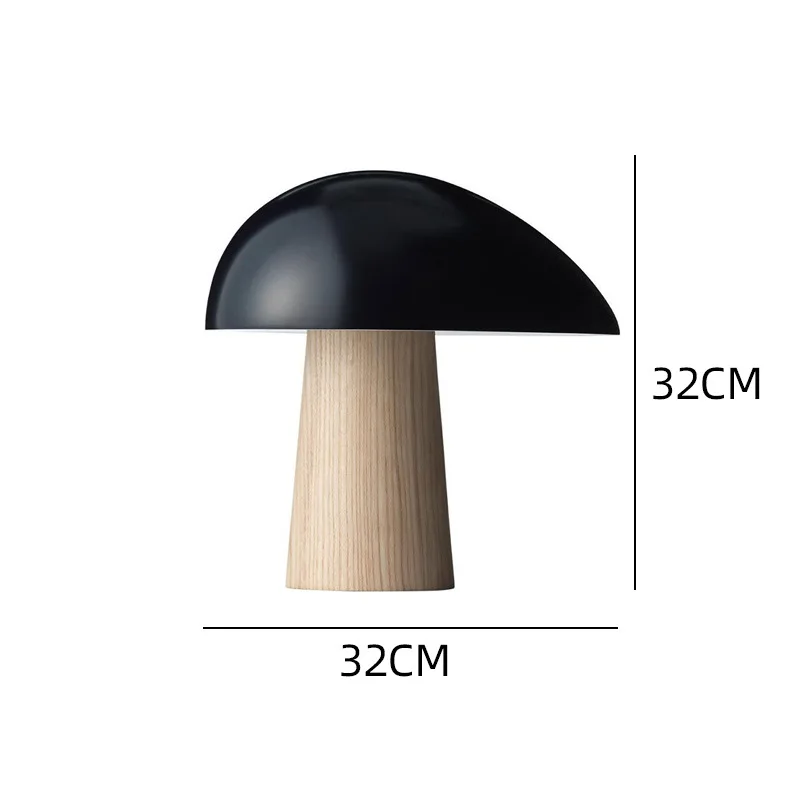 Imagem -05 - Cogumelo Led Table Lamp Postmodern Minimalista Quarto Cabeceira Night Light Quarto de Estudo Hotel Desk Sala de Estar