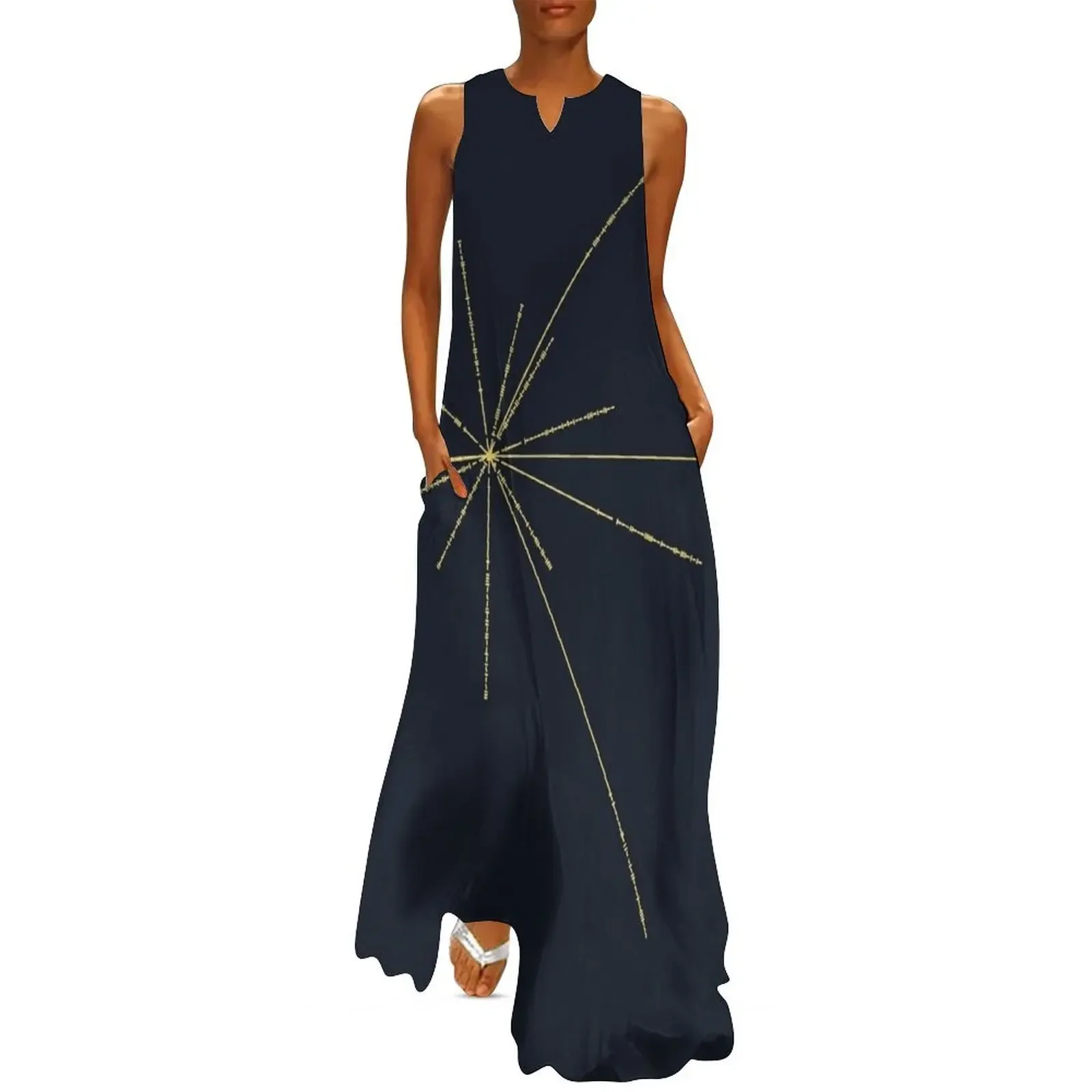 

Space Exploration Pulsar Map Voyager Long Dress Evening dresses Dance dresses women dress Dress