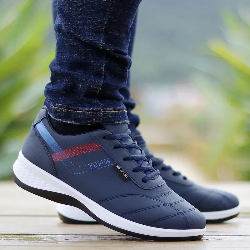 Men's shoes autumn casual shoes all-match breathable sports shoes leather travel outdoor shoes кроссовки мужские  M559