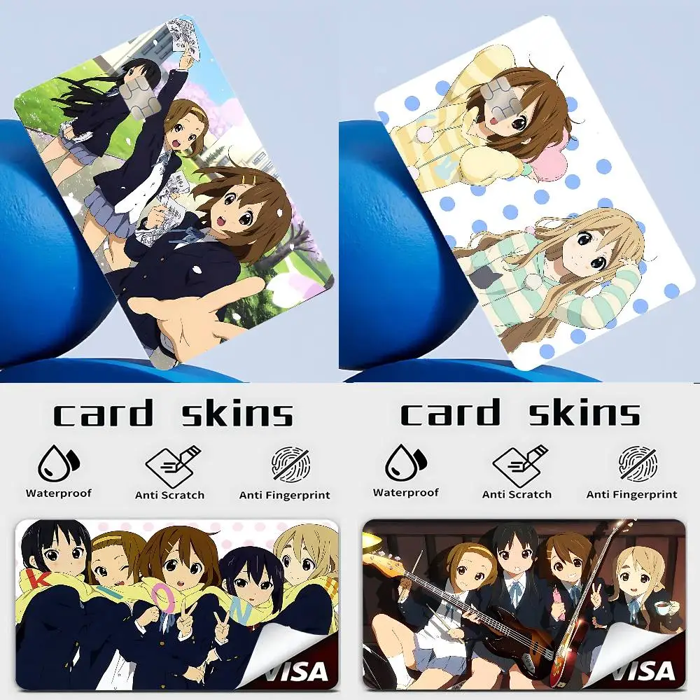 

Cute K-on Card Stickers Cartoon Decorative Small Waterproof Chip 4PCS Card Sticker New Anti-Scratch