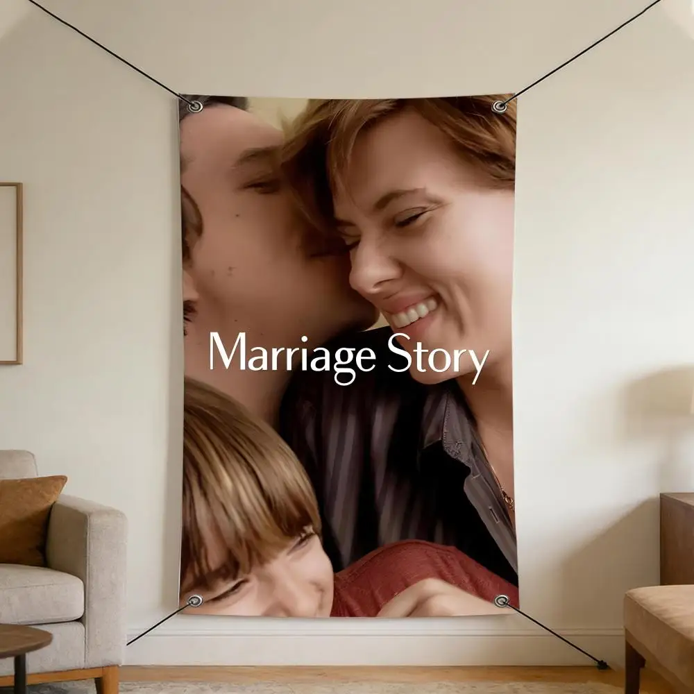 Movie M-Marriage S-Story Flags Cozy Home Flag 4 Grommets Anti-Wrinkle Waterproo  Indoor
