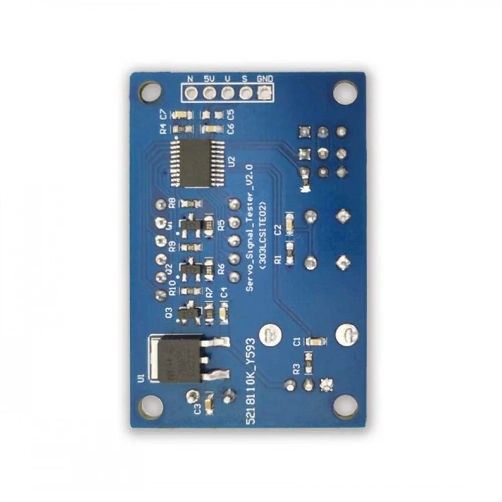 

Steering Gear Tester 3 Gear LED Indicator Power Anti-reverse Connection with Digital Tube MCU Control Steering Gear Tester
