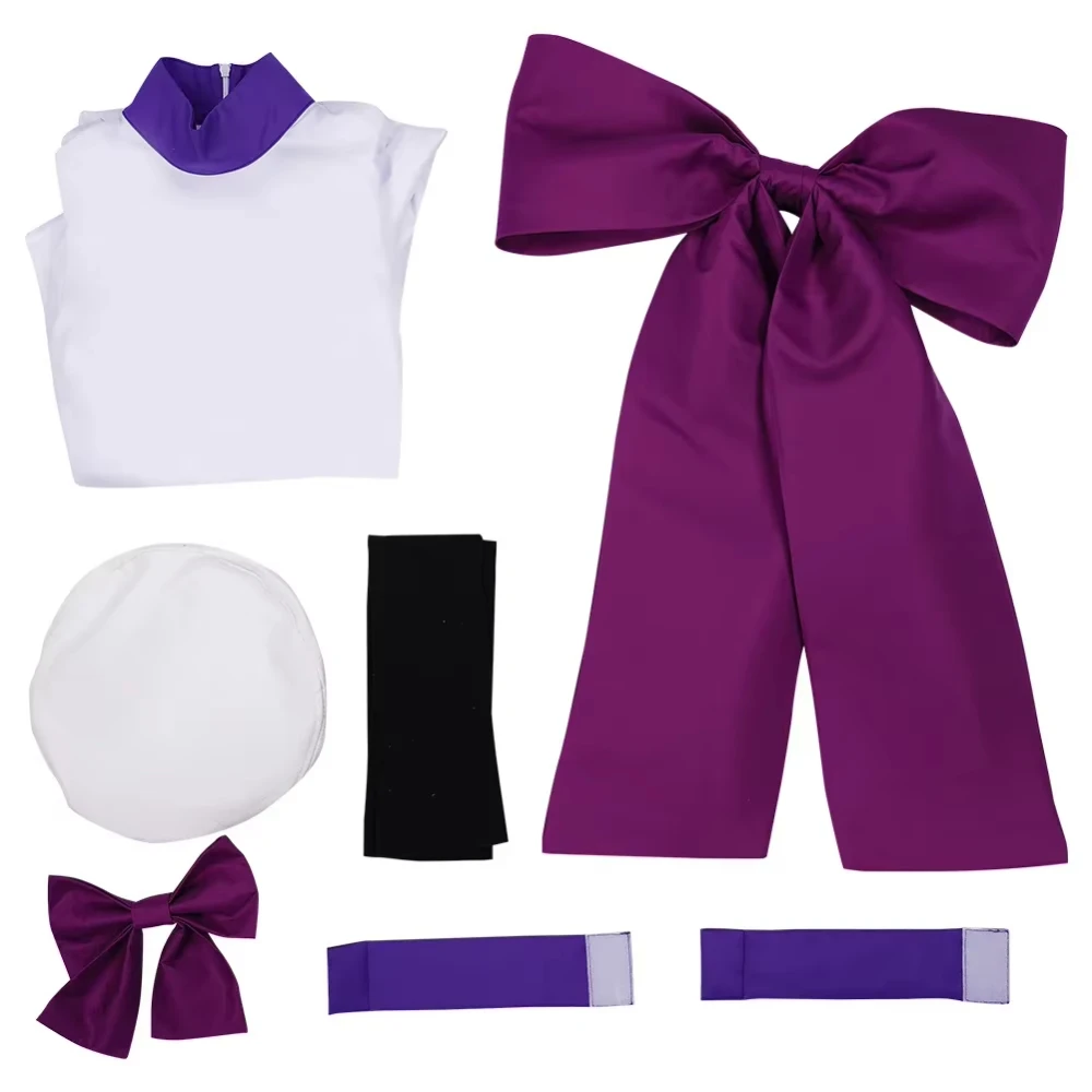 2025 جديد هالوين كرنفال المرأة فستان بتصميم حالم وتتسابق أنيمي Higurashi عندما يبكون ريوغو رينا تأثيري حلي