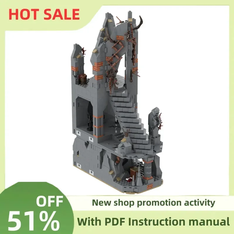 

New 1136Pcs Famous The Rings Movie Series Moc-216232 Dol Guldur Model Custom Puzzle Diy Creative Ideas Kid Toy Birthday Gifts