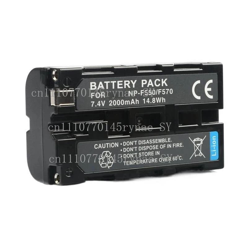 For Sony NP-F550 7.4V Rechargeable Battery Charger Compatible with YONGNUO Camera Lights for Nagnahz U600+ U800+ LED Video Light