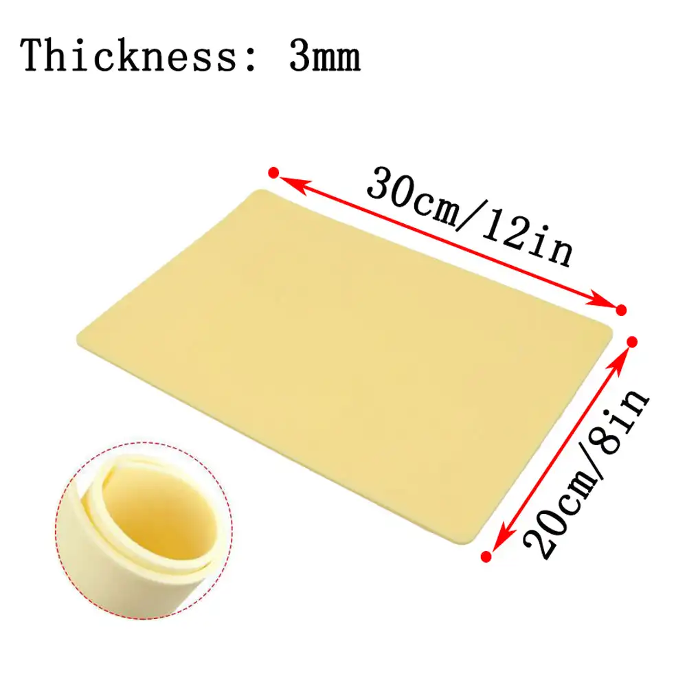 

Audersigt 5 шт. 20*30*0.3 см Двусторонние силиконовые тренировочные накладки для татуировок (пустые)