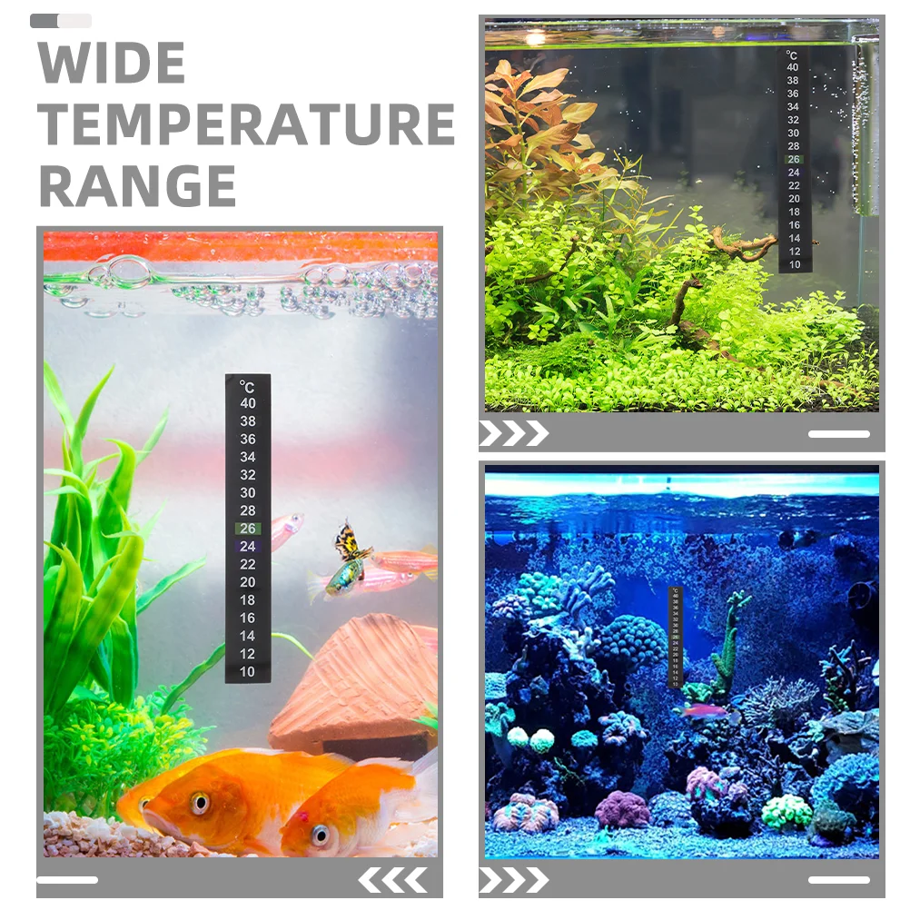 6 Buah Stiker Perubahan Warna Suhu Monitor Termometer Luar Ruangan Pengukur Air Hewan Peliharaan