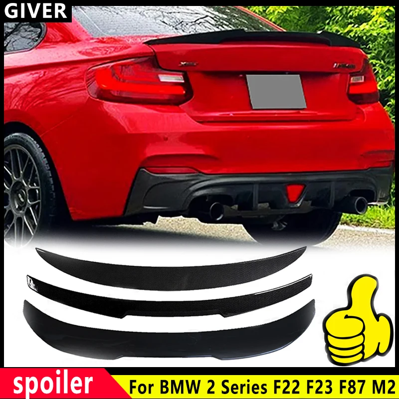 For BMW 2 Series F22 F23 F87 M2 M235i M240i 218i 220i 228i M4 MP PSM Style Rear Trunk Lid Car Spoiler car Accessories