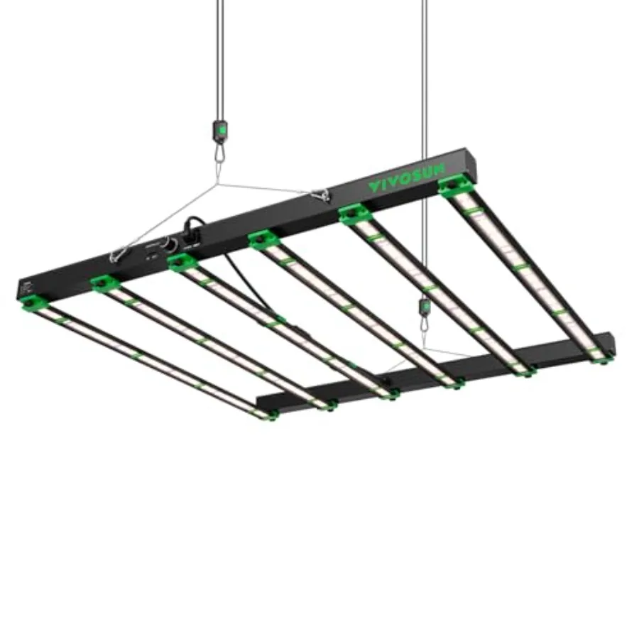 

Светодиодный светильник для растений Patented Design VSFD6500 650W, съемный, с регулировкой яркости, 6 вариантов настройки яркости - полный спектр и УФ-излучение