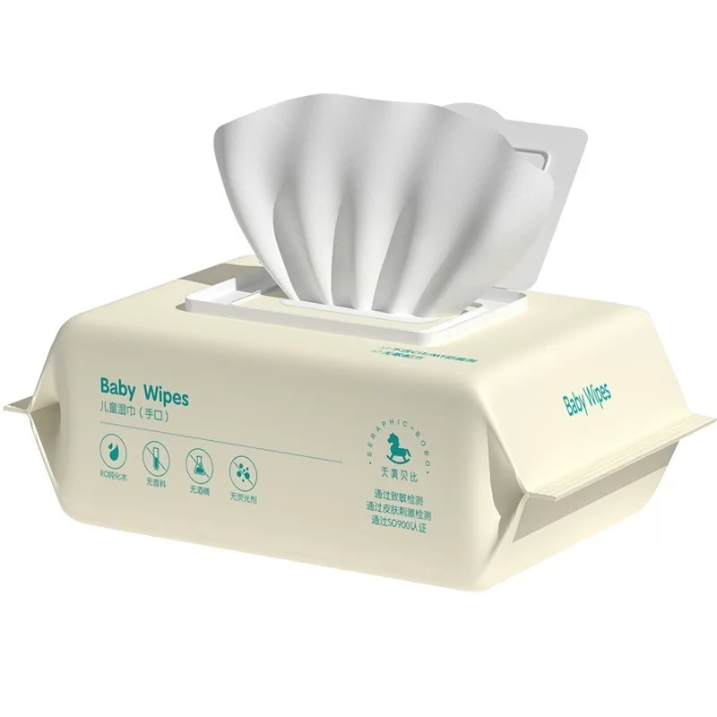 سميكة الطفل اليد والفم مناديل مبللة مناديل الطفل مخصصة لليد والفم المحمولة الطفل مناديل التنظيف المحمولة