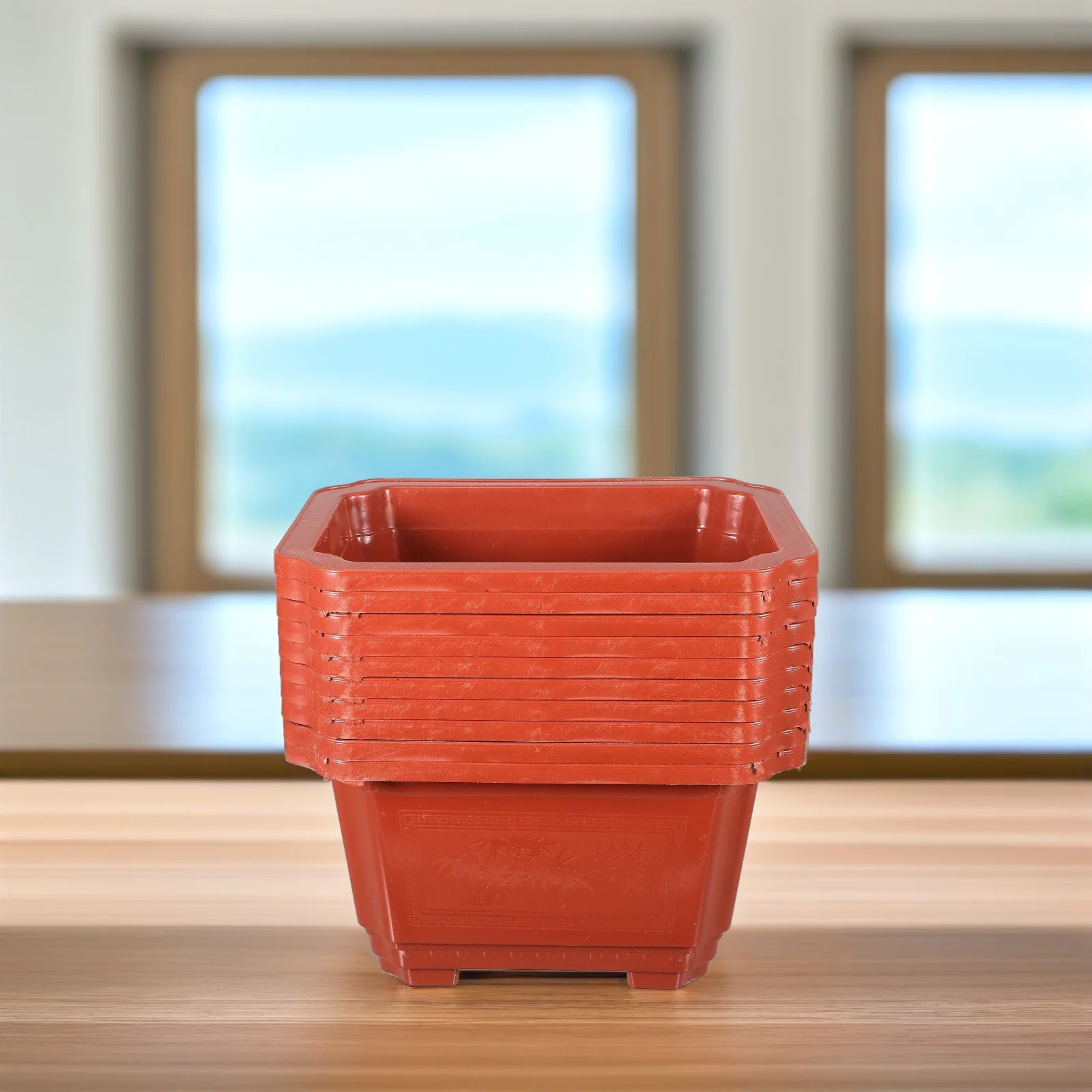 

10Pcs Durable Bonsai Thickened Plastic Flowerpot Classic Design Household Garden Planter Suitable for Succulents Ferns