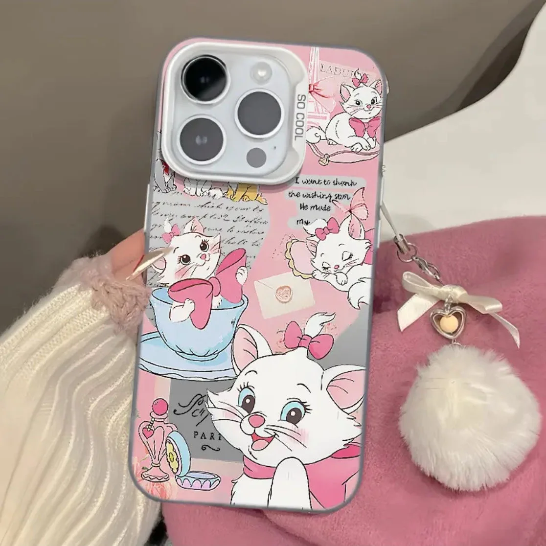 Disney Marie Cat Phone Case for Infinix Hot 8 9 10 12 20 30 30i Play Smart 5 6 7 8 Plus Spark 20 10 Pro Shockproof Back Cover