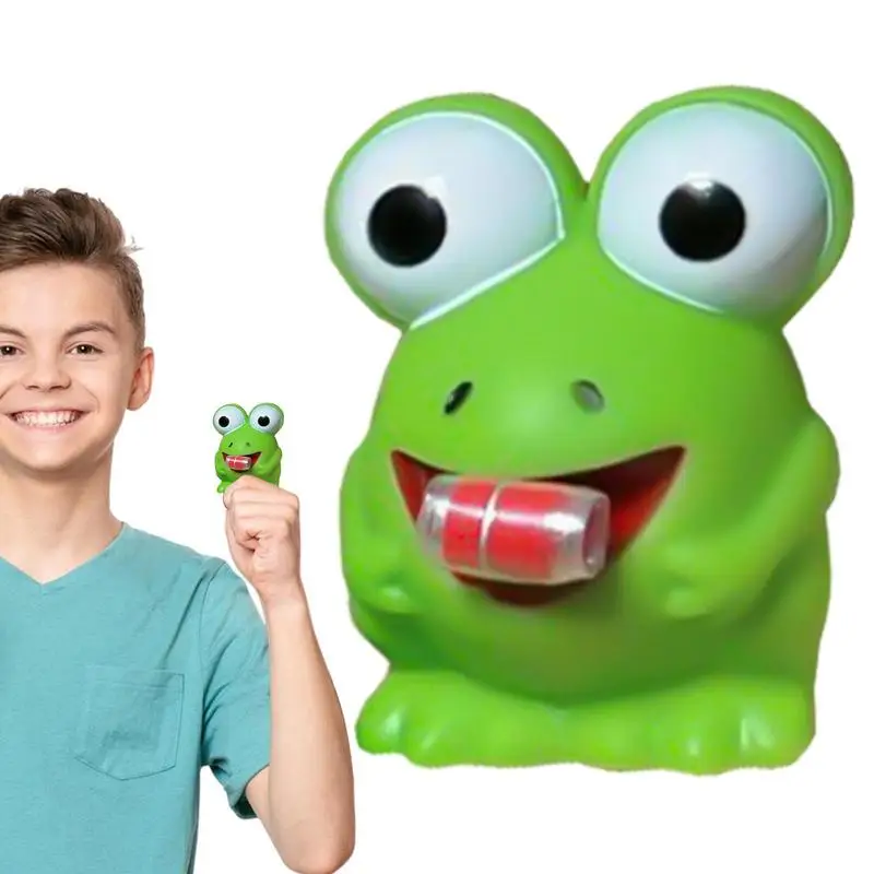 

Frog Squeeze Tongue Popping Stress Relief Toy Squeeze Frog Portable And Flexible Squeeze Frogs Fidget Toys For Halloween Gift