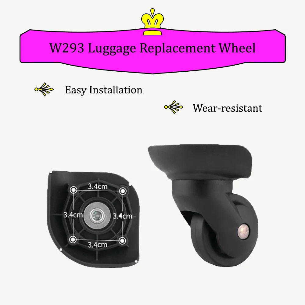 W293 Suitcase Luggage Wheel Accessories Replace Tool Case Business Box Repair Universal Practical Silent Wheels Anti-Wear Roller