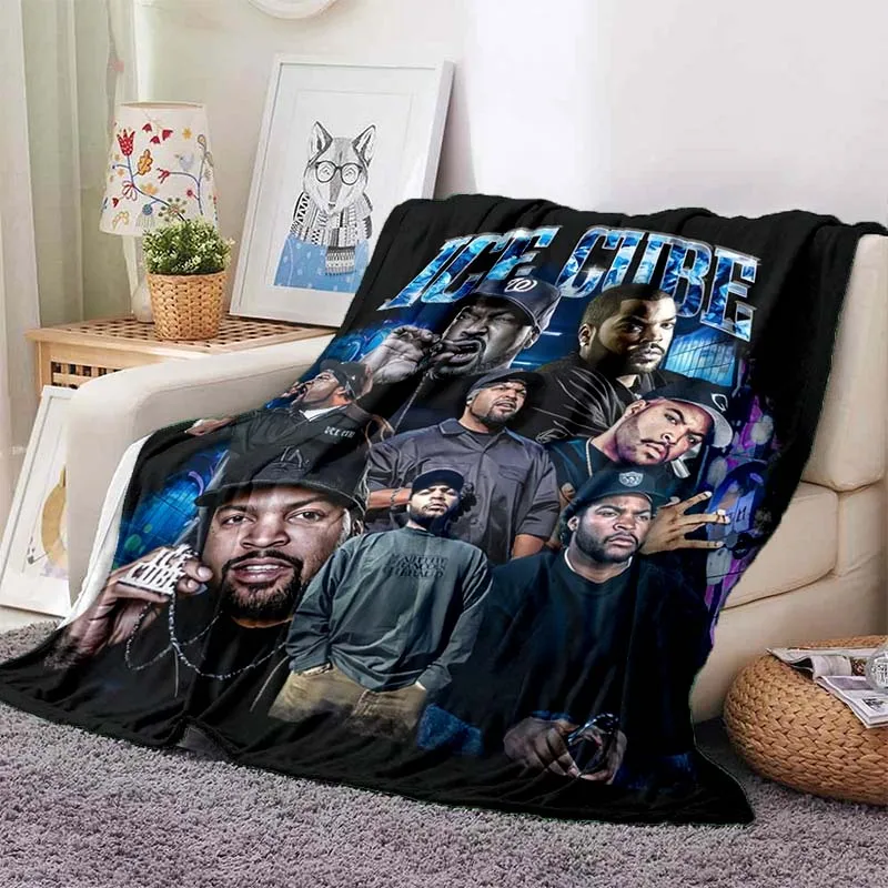 Hip Hop Rapper Blanket Rod Wave Flannel Blanket Soft Warm Throw Bedroom Decor Napping Couch Sofa Bed Chair Cover for Boys Girls