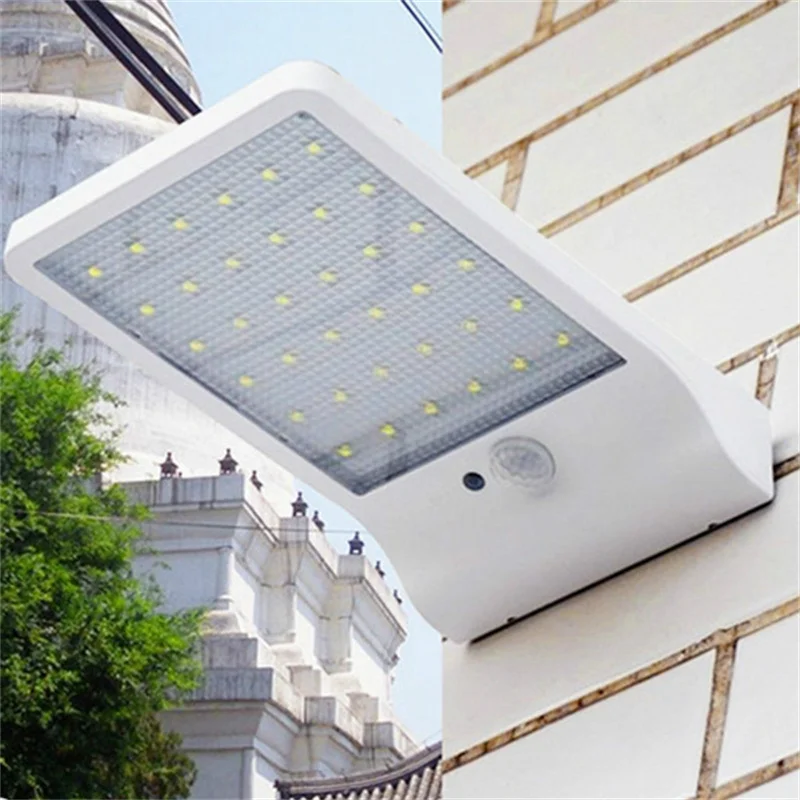 Newest 450LM 36 LED Solar Power Street Light PIR Motion Sensor Lamps Waterproof Solar Garden Light Outdoor Waterproof Wall Light