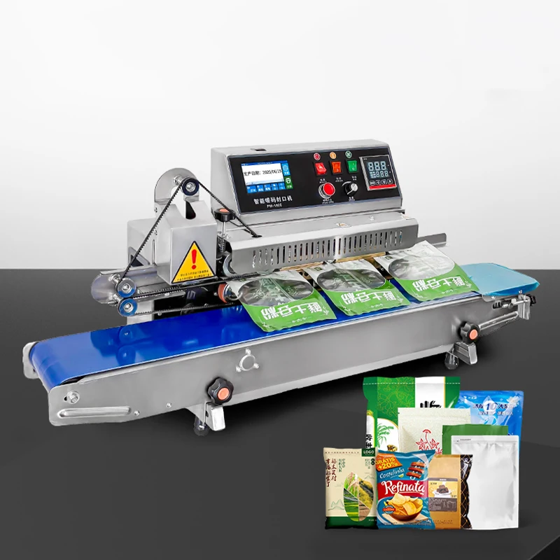 آلة ختم الأكياس ذات الحامل الأفقي والرأسي PM-1800 مع ترميز التاريخ #5