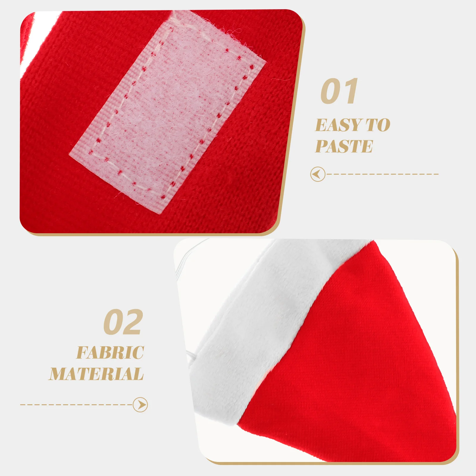 

Pet Christmas Santa Hat Scarf Red Costume Set Warm Outfit Cat Dog Holiday Party Supplies Gift Pet Scarf for Christmas