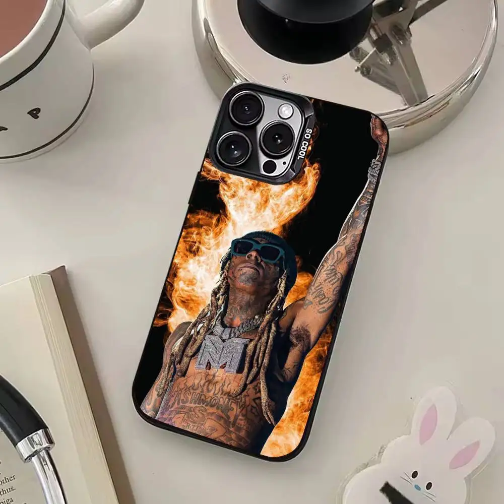 Lil Rapper W-Wayne Phone Case For iPhone17,16,15,14,13,12,11 Plus,Pro Max Black Candy Matte Shockproof Cover