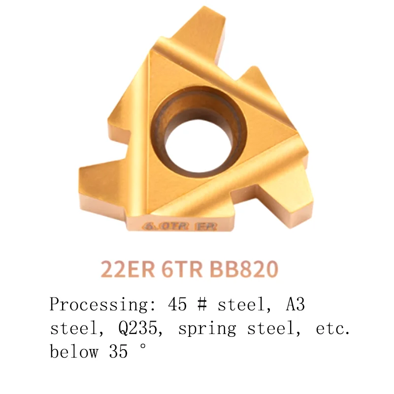 

5PCS CNC Trapezoidal T type External Thread insert 22ER 6.0 4.0 5.0TR Steel Special Thread Inserts Turning Tool