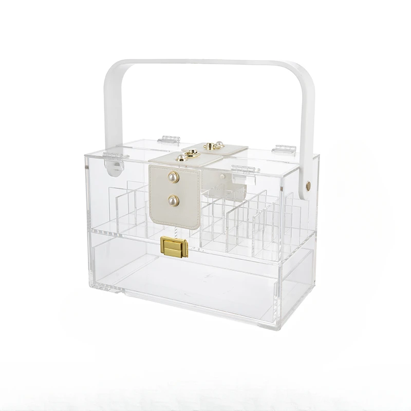 

Dresser Bedroom Desktop Organizing Acrylic Lipstick Jewelry Drawer Box Skin Care Cosmetics Storage Box Storage Shelf