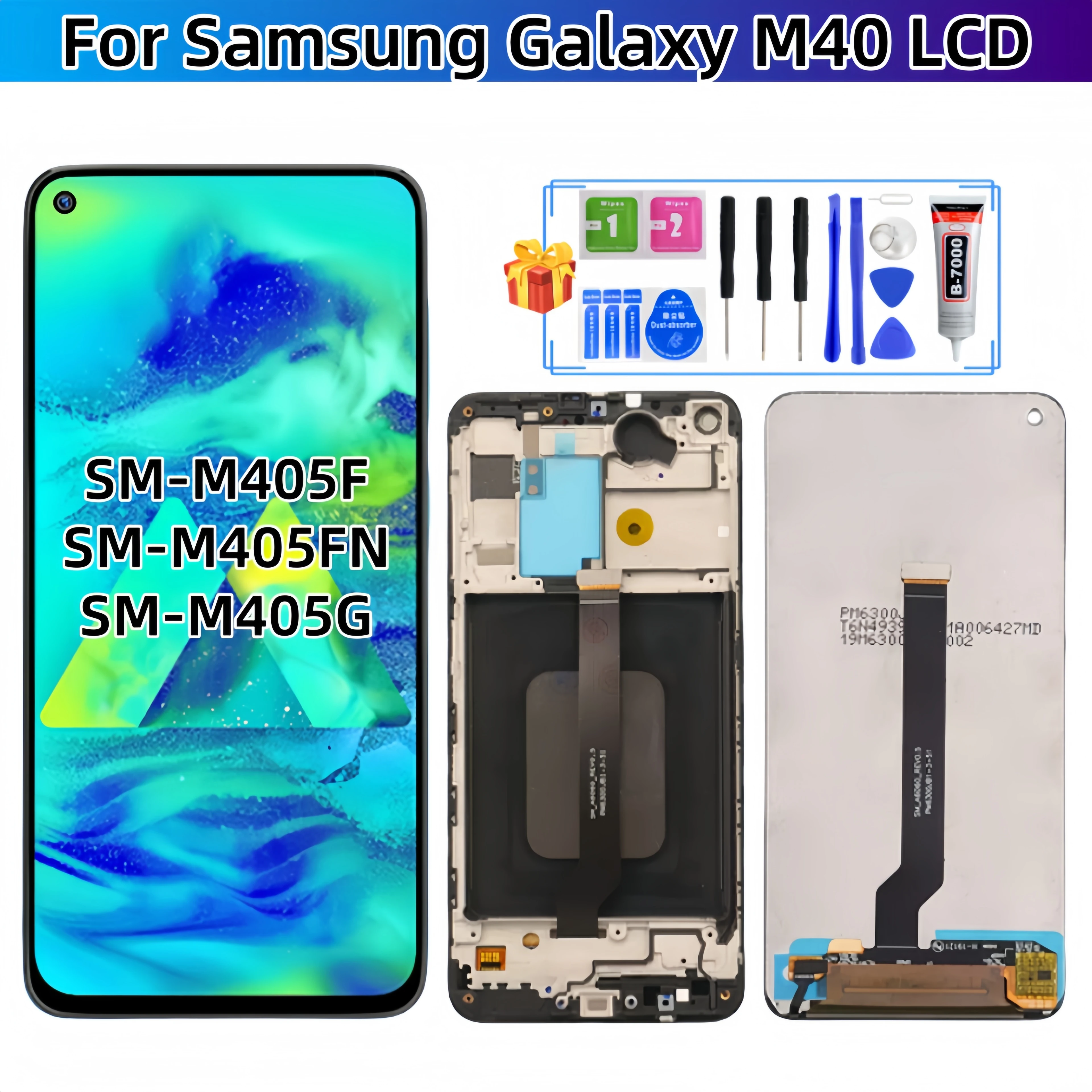 

For Samsung Galaxy M40 2019 SM-M405F SM-M405FN SM-M405G LCD Display Touch Screen Assembly LCD Replacement Parts