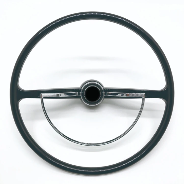 2-spoke Ivory Black Classic Steering Wheel 1962 1963 1964 1965 for Volkswagen Beetle Volkswagen Bug Karmann Ghia 3