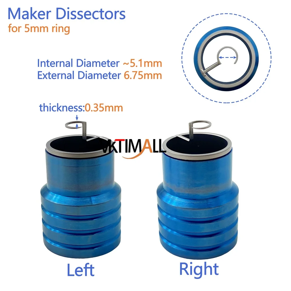 Ophthalmic Tunnel Maker Dissectors  Inner Diameter 5mm/6mm Corneal marker Tool  Eye Surgical Instruments 2pcs/set