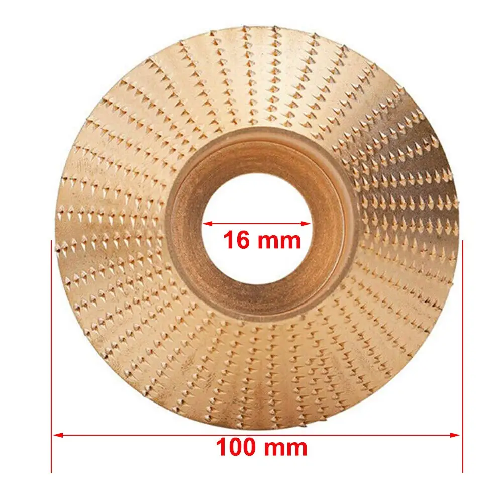 Wood Tungsten Carbide Grinding Wheel Disc Tungsten Carbide Abrasive Angle Grinder Wheel Wood Carving Grinding Disk (100mm Bevel)
