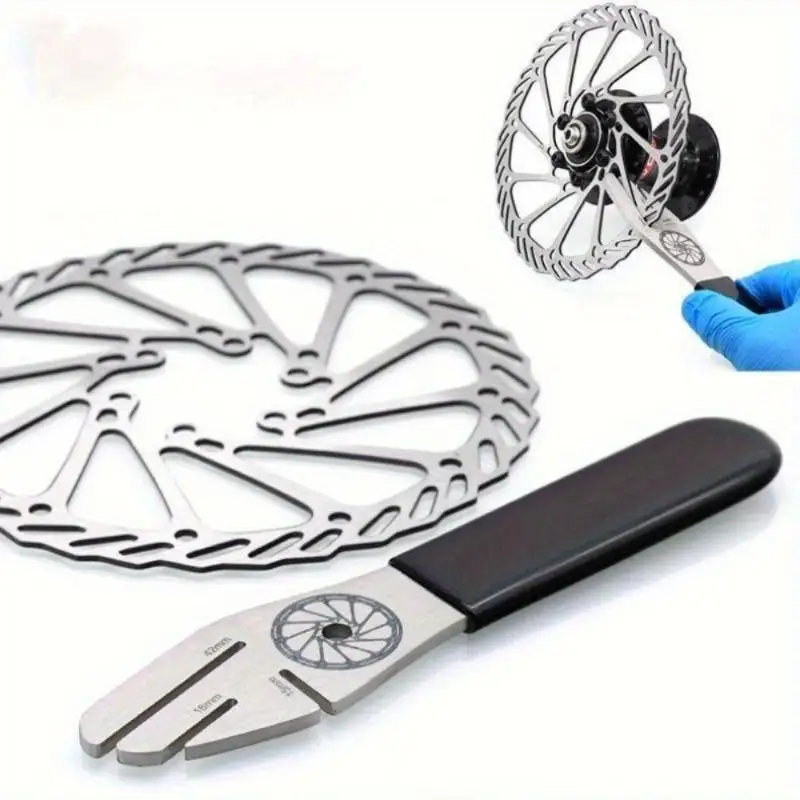 1PC Bicycle Tool Disc Brake Rotor Alignment Truing Wrench Stainless Steel Bike Repair Tool