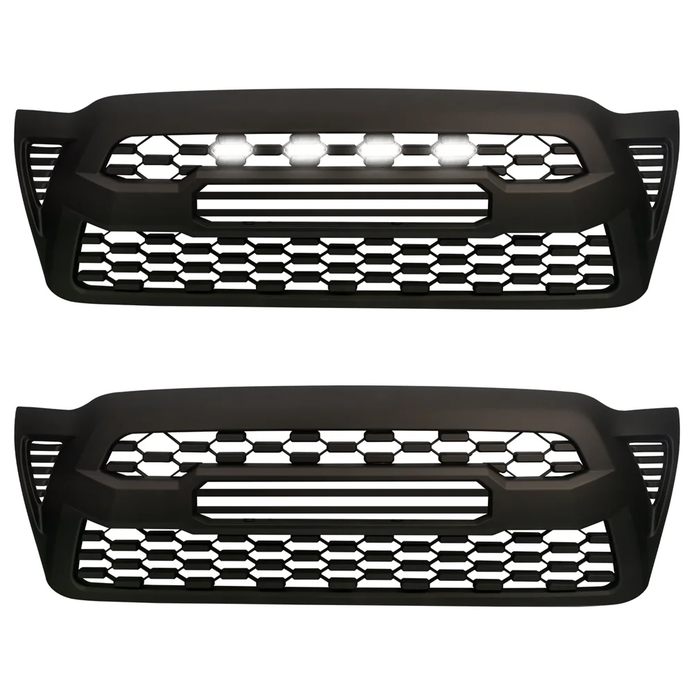 Front Racing Grills Fit for Tacoma 2005 2006 2007 2008 2009 2010 2011 Tacoma Front Abs Grille Grill Auto Accessories