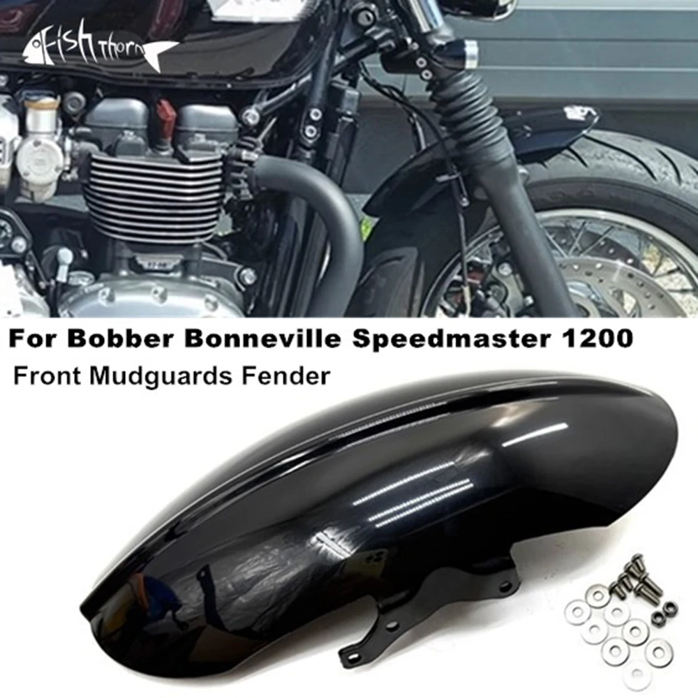 

For Triumph Bobber Bonneville Speedmaster 1200 2018- Motorcycle Cafe Racer Short Front Fender Mudguard