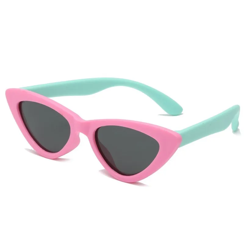 

Children Cat Eye Polarized Sunglasses Kids Girls Boys Baby TR90 Subber Sunglass Retro Eyewear Polarization Sun Glasses For Kids