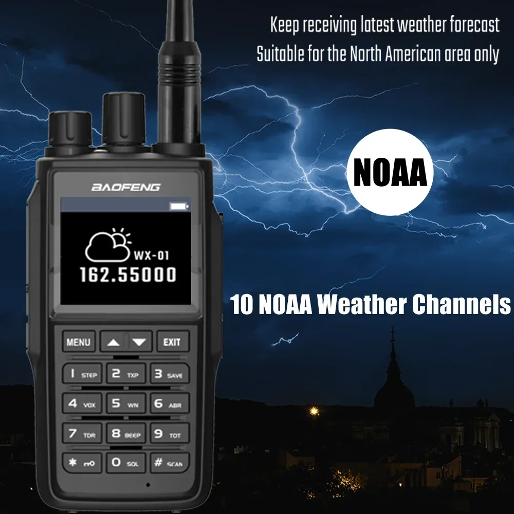 2024 Baofeng UV-UV22 Walkie Talkie 10W Dual Band High Power Long Range Portable 999 Channel Ham FM Radio UHF VHF 2-Way Radio