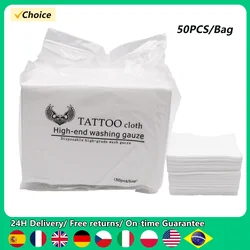 50pcs Disposable Tattoo Wipe Paper Towel Tissue Body Art Permanent Makeup Tattoo Cleaning Tools Tattoo Supplies Accessories